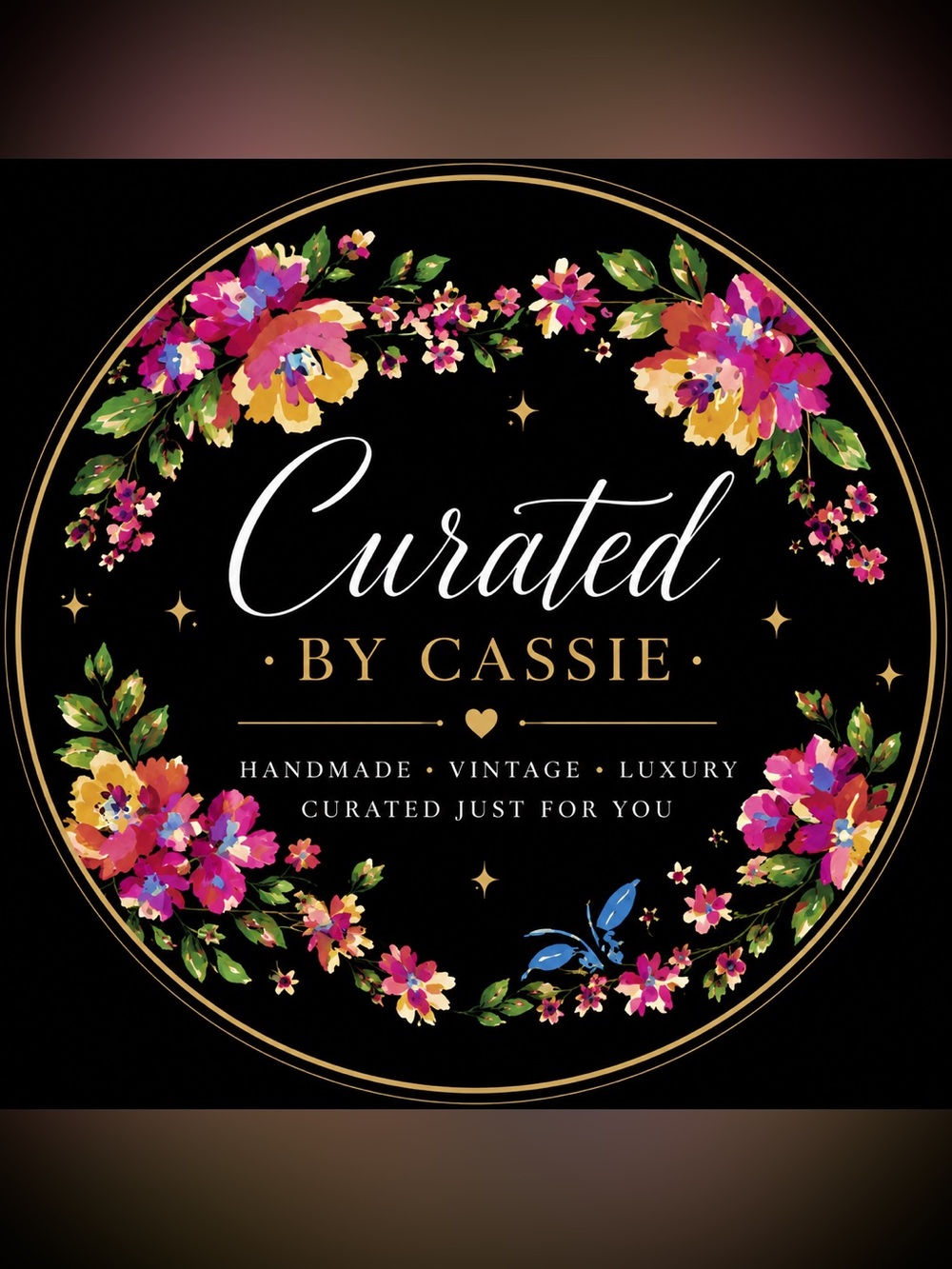 handmade jewelry/resin items on other platforms, luxury/midrange + vintage